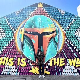 DISNEY+ TEAMS UP WITH JOBURG ARTIST DBONGZ MAHLATI TO CREATE MURAL “STAR WARS: THE MANDALORIAN